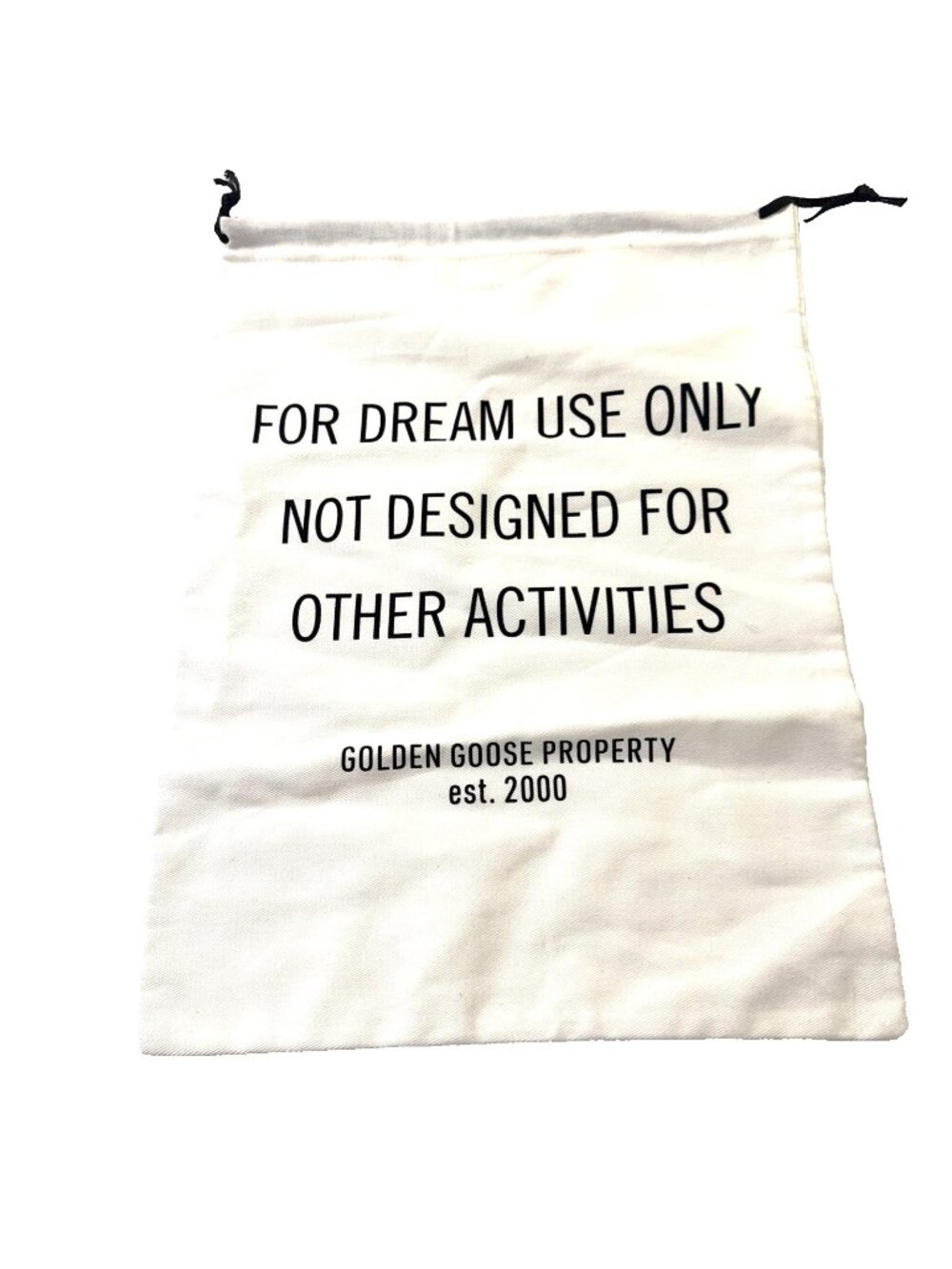 GOLDEN GOOSE Dust Bag Shoe Storage Bag Drawstring 15" x 11"
